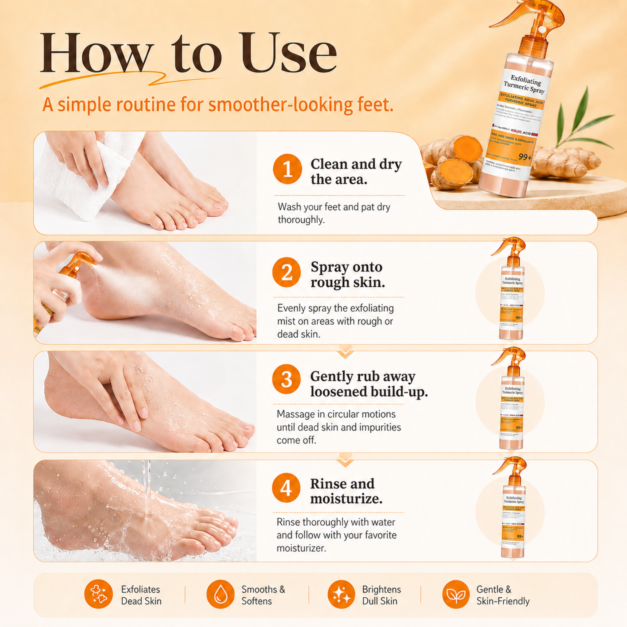 Turmeric & Kojic Acid Exfoliating Spray