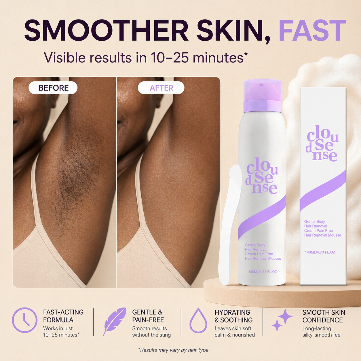 Gentle Hair Removal Mousse