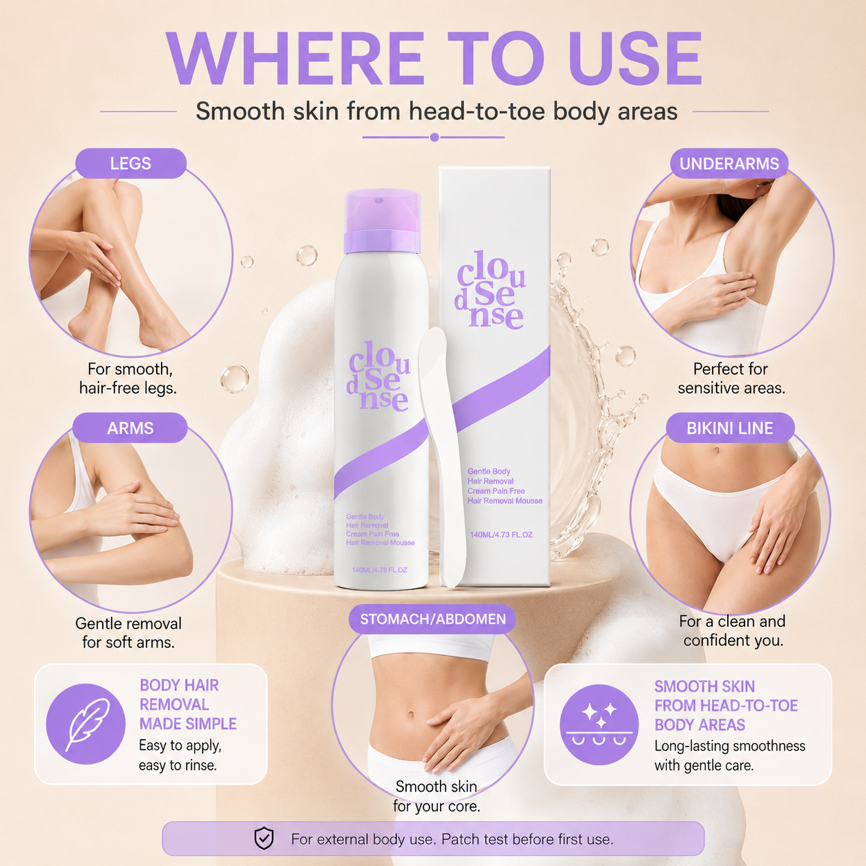 Gentle Hair Removal Mousse