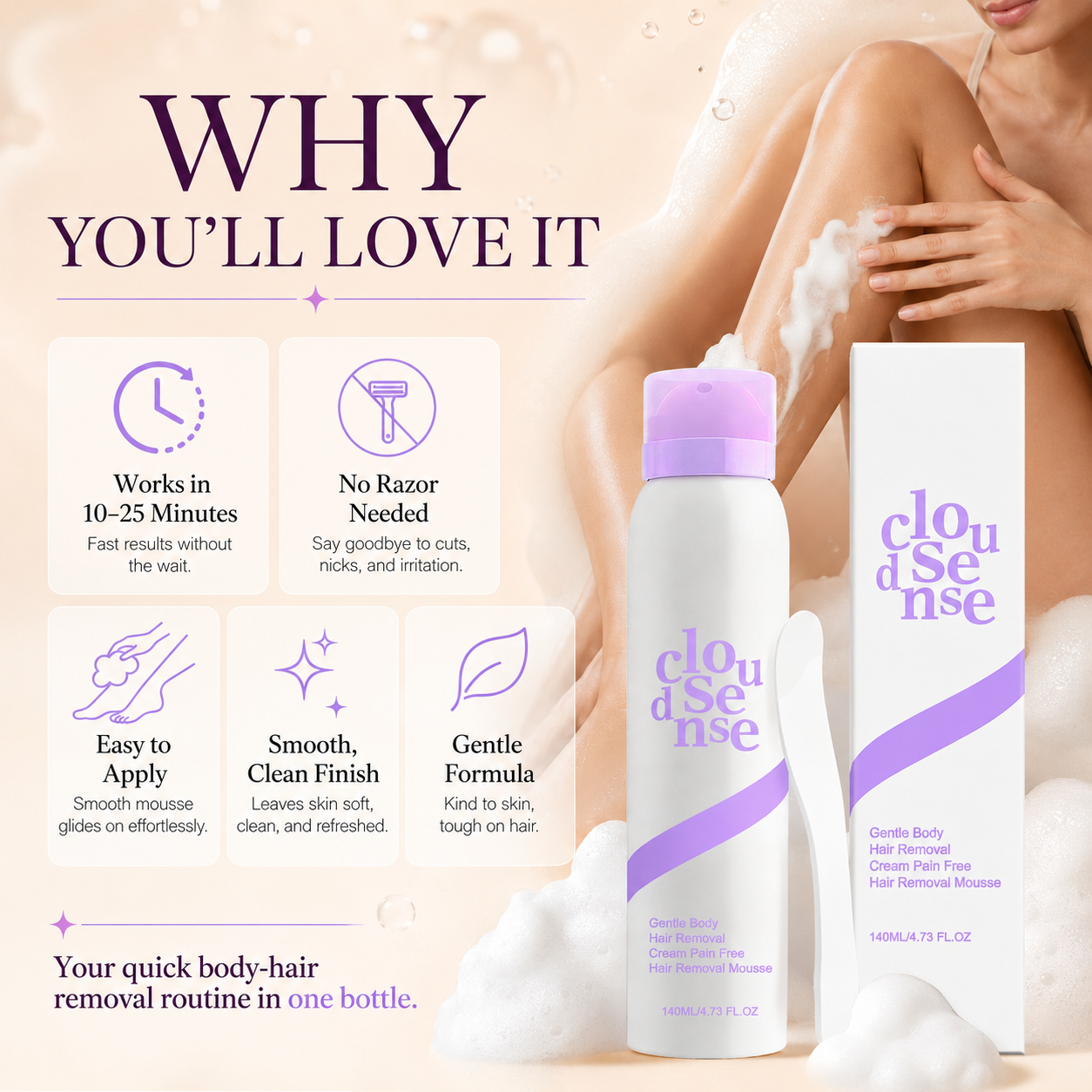 Gentle Hair Removal Mousse
