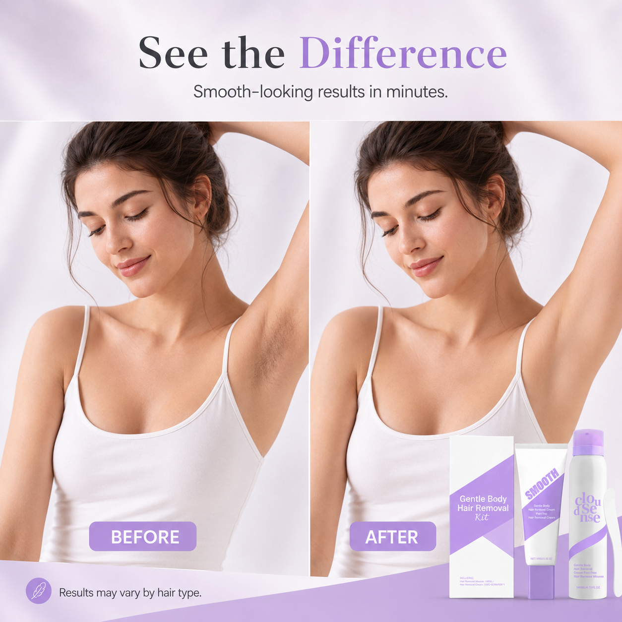 Gentle Hair Removal Cream Kit